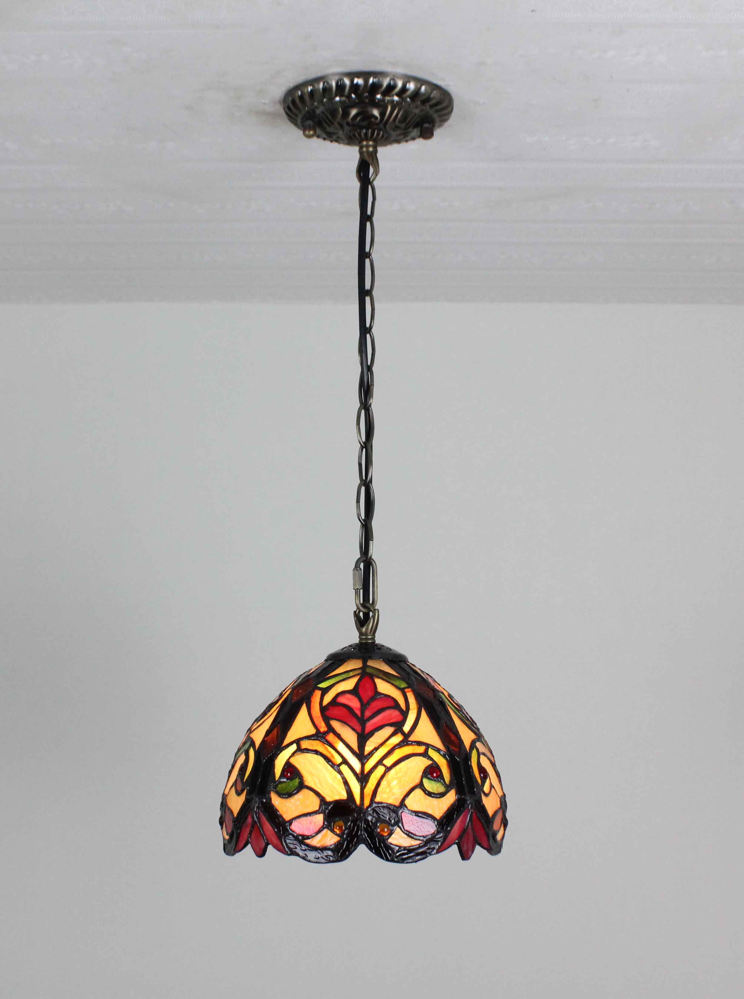 Tiffany Hanging Bar Light Stained Glass Island Lamp Ceiling Pendant